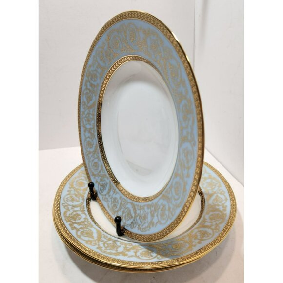 Limoges Charles Field Haviland Pascale 9 1/8" Large Rimmed Soup Bowls Set Of 3 - Picture 5 of 11